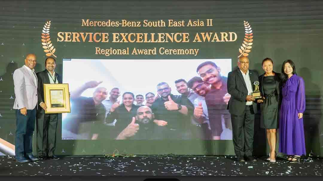 Mercedes-Benz சேவை விசேடத்துவத்திற்கான பிராந்திய விருதை வென்று, தனது வாகன சேவைகள் மீதான ஆதிக்கத்தை மீண்டும் நிரூபித்துள்ள DIMO