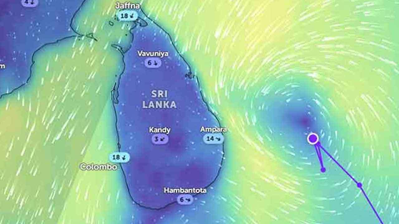 மட்டக்களப்பை நெருங்கி வரும் தாழமுக்கம் 