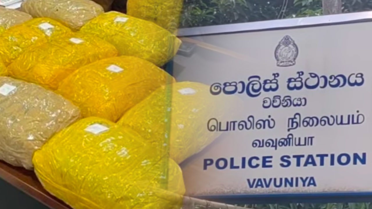 வவுனியாவில் 22 கிலோ கேரள கஞ்சாவுடன் இருவர் கைது!