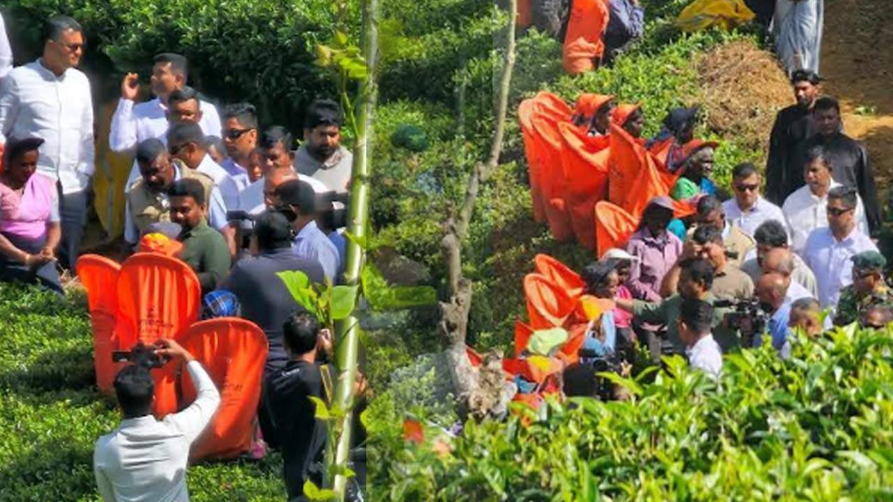 நன்றி தெரிவித்த தொழிலாளர்கள்!