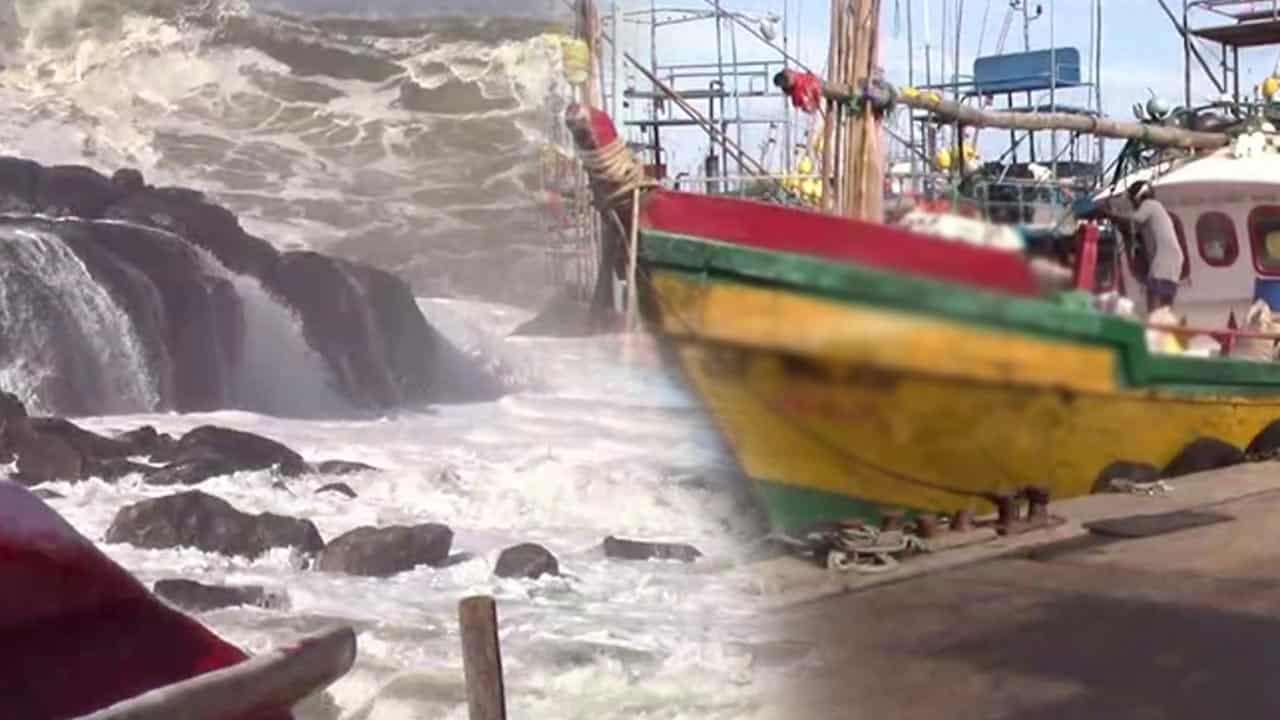 கடற்படை மற்றும் மீனவர்களுக்கு சிவப்பு எச்சரிக்கை