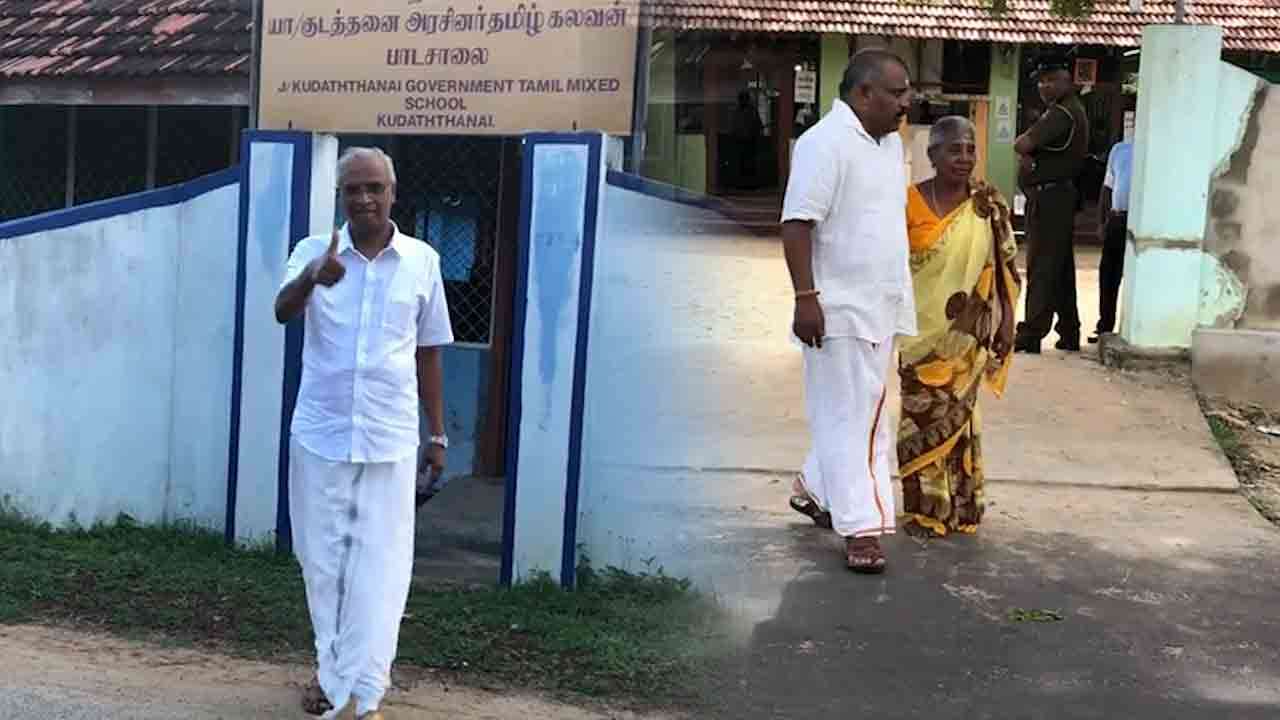 யாழில் வாக்களித்த வேட்பாளர்கள்!