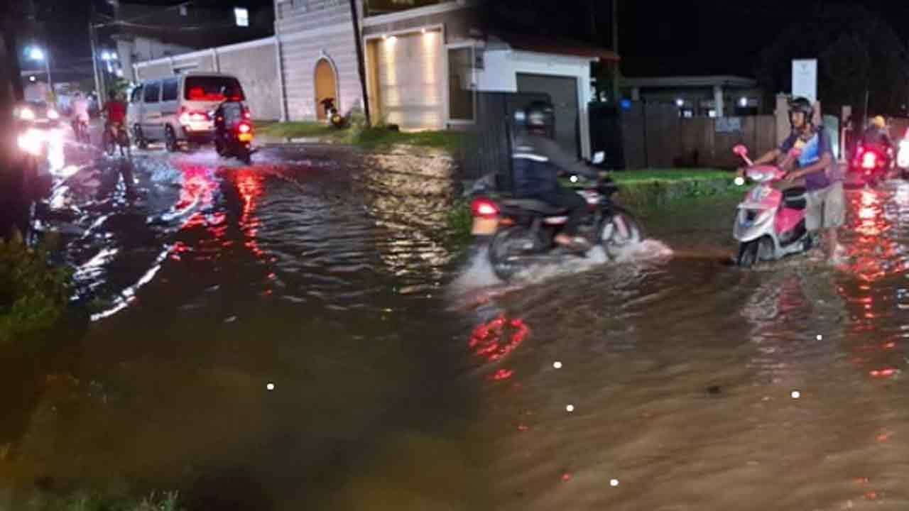 வௌ்ளத்தில் மூழ்கிய காலி நகரம்