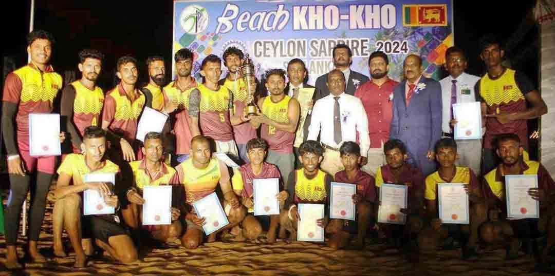  Beach Kho Kho விளையாட்டை இலங்கையில் அறிமுகப்படுத்துவதற்கு அனுசரணை வழங்கும் Ceylon Sapphire Mining