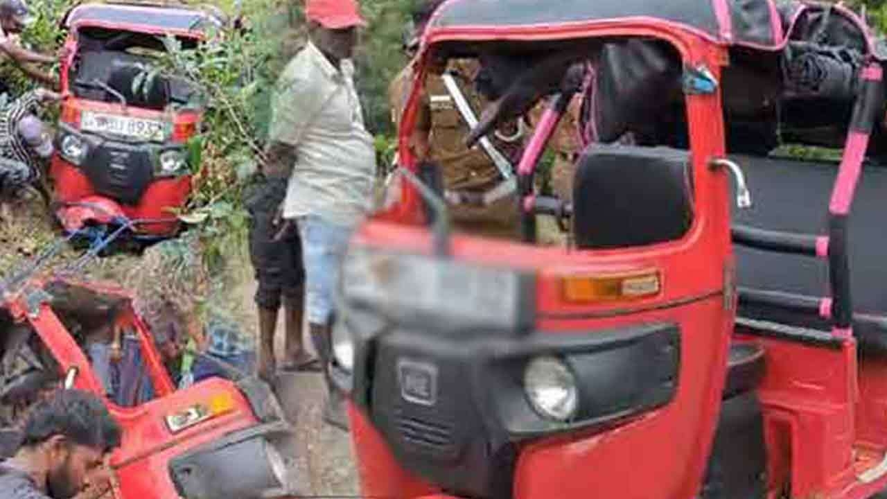 வௌிநாட்டவர்கள் இருவர் பயணித்த முச்சக்கரவண்டி விபத்து!