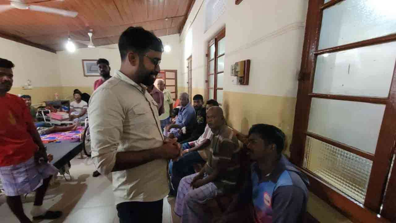 இந்திய மீனவர்களை பார்வையிட்ட பாராளுமன்ற உறுப்பினர்கள்