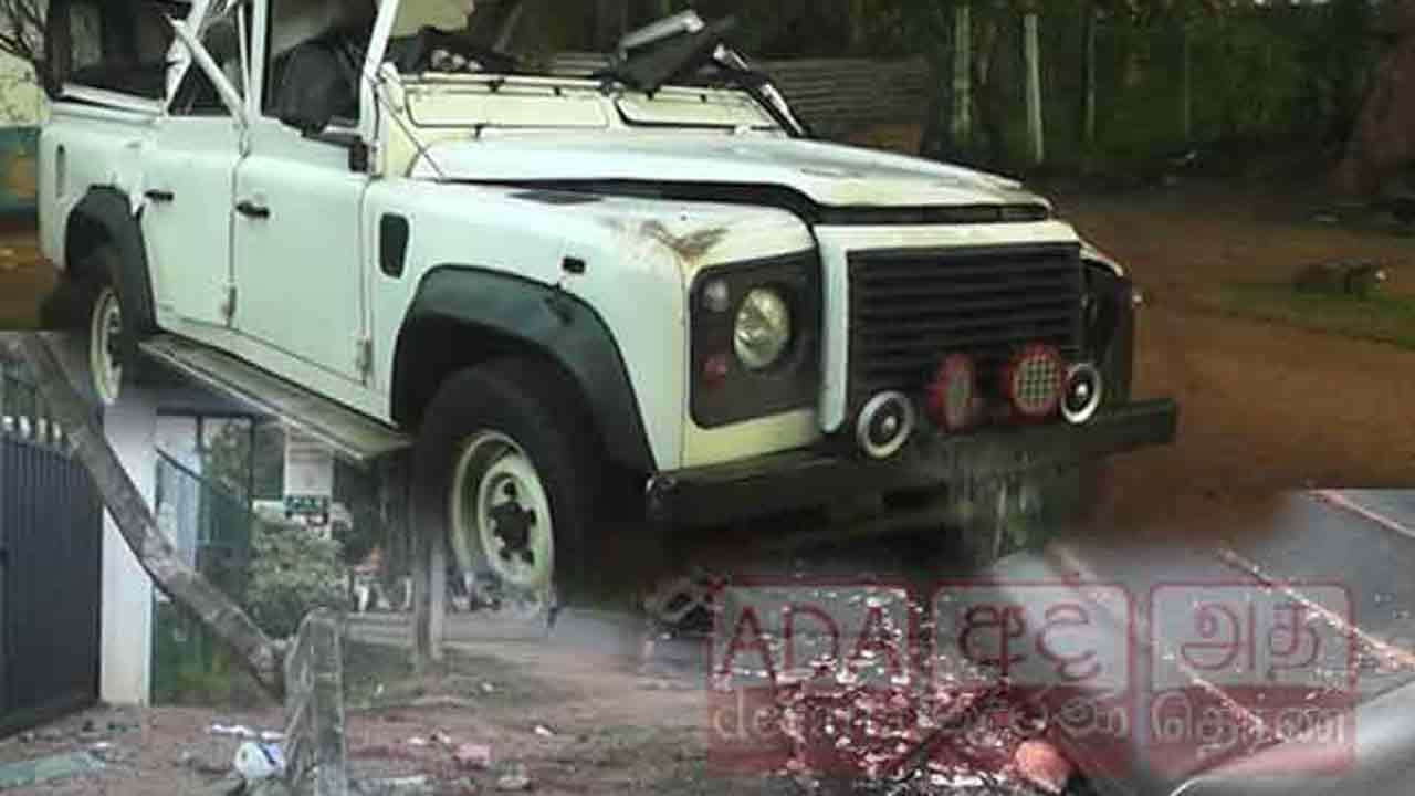 கோர விபத்தில் சிக்கிய ஜனாதிபதி பாதுகாப்பு டிஃபென்டர் 