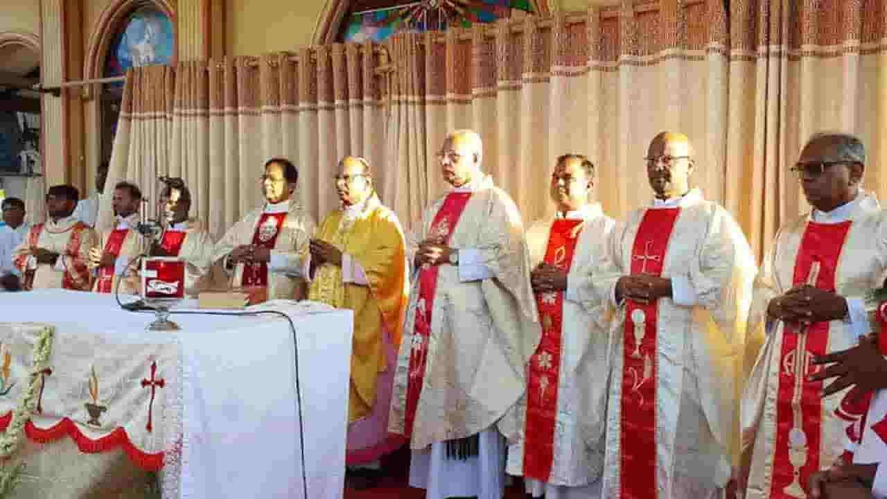 கச்சதீவு ஆலய திருப்பலி நிகழ்வு