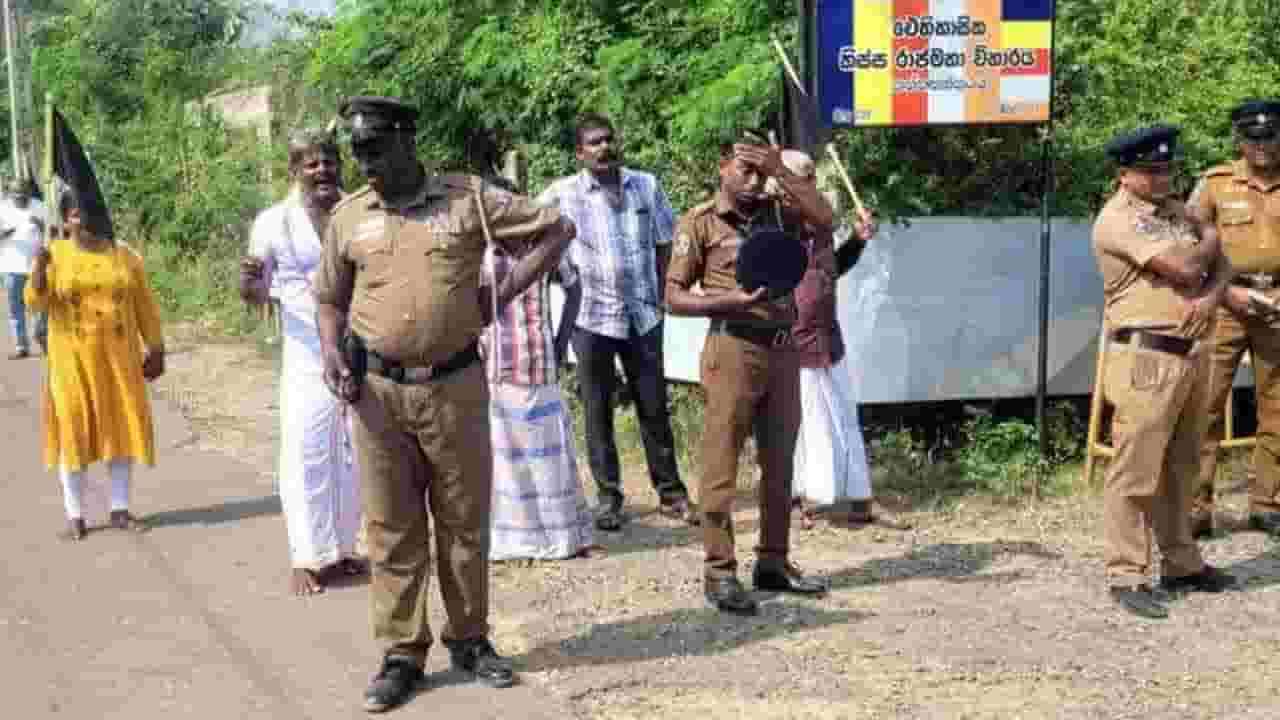 தையிட்டியில் புதிய கட்டடத்துக்கு போராட்டம்
