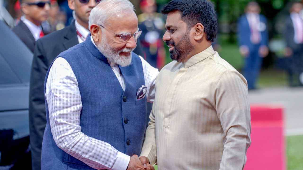 இந்திய பிரதமர் மோடி ஜனாதிபதி செயலகத்திற்கு