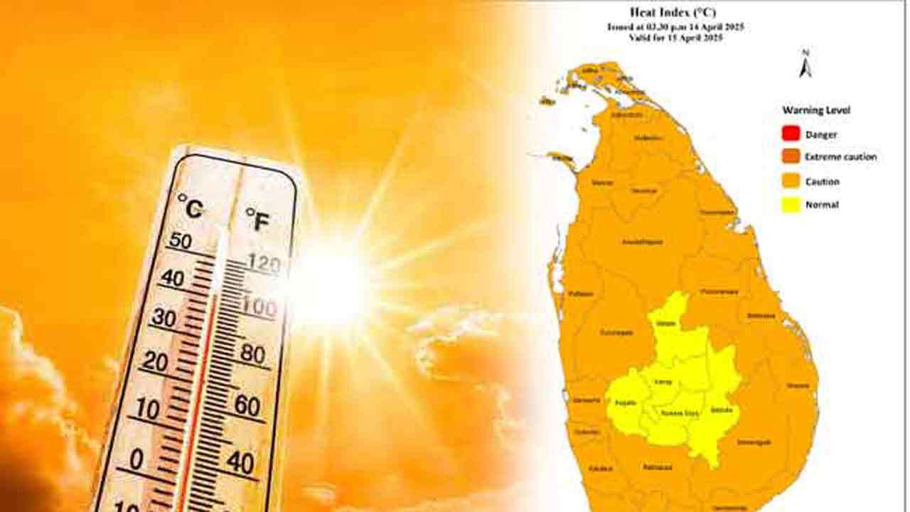 வெப்பமான வானிலை தொடர்பில் விடுக்கப்பட்டுள்ள எச்சரிக்கை