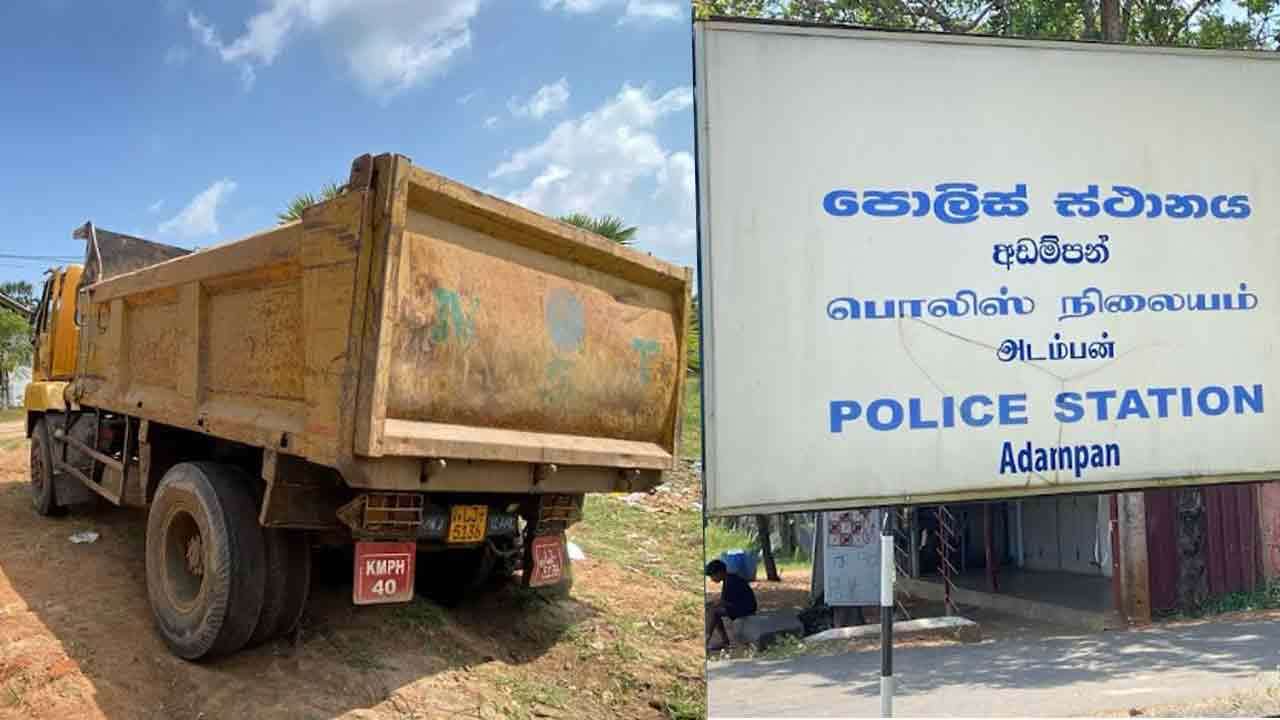 பொலிஸாரின் உத்தரவை மீறிச் சென்ற டிப்பர் வாகனம் மீது துப்பாக்கிச் சூடு