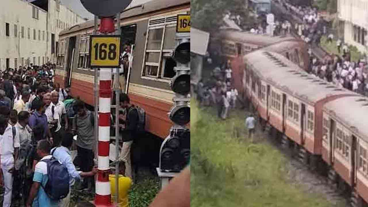 கம்பஹாவில் தடம்புரண்ட ரயில்