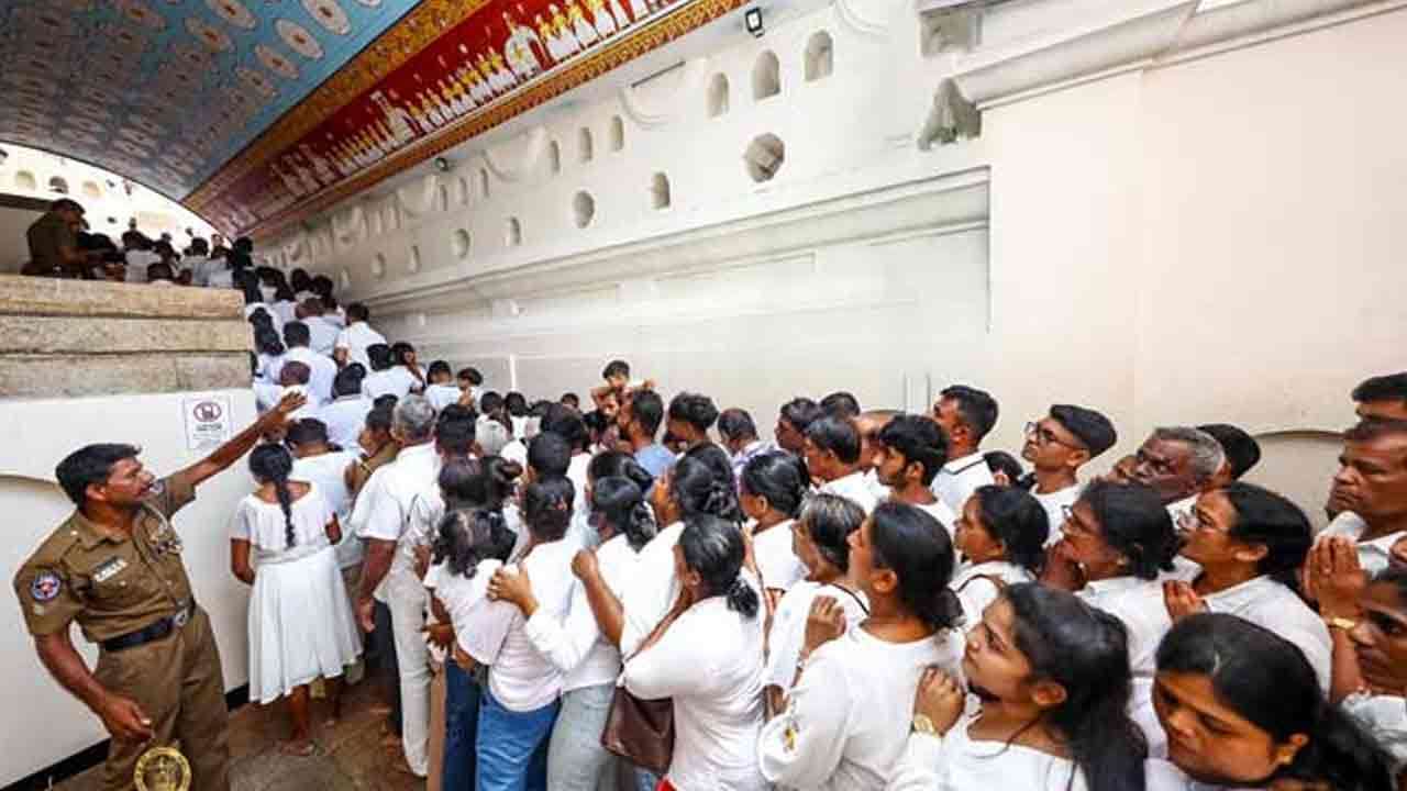 சிறி தலதா வழிபாடு இன்றுடன் நிறைவு