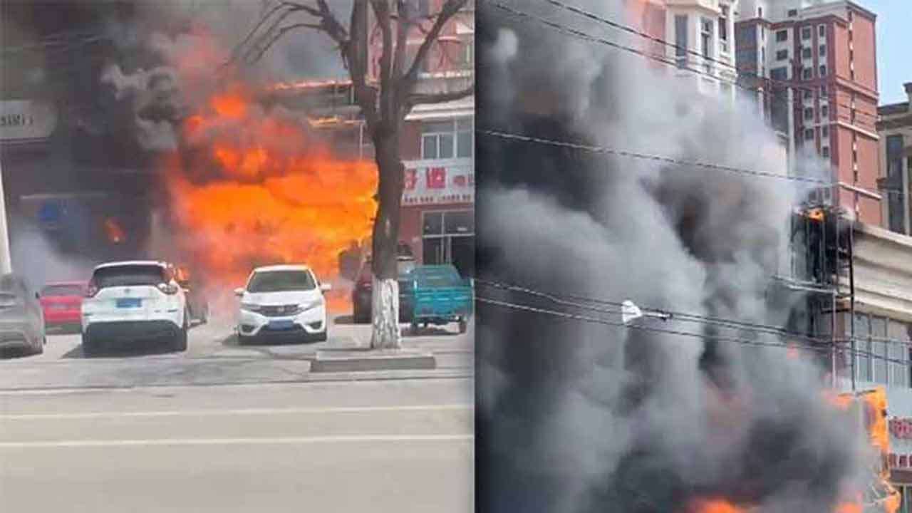 சீனாவில் கட்டிடமொன்றில் தீ விபத்து - 22 பேர் பலி