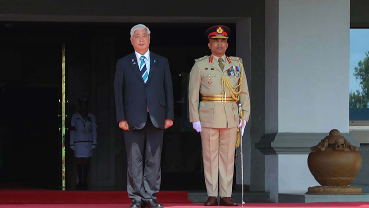 இலங்கை பாதுகாப்பு அமைச்சுக்கு விஜயம் செய்த ஜப்பானிய பாதுகாப்பு அமைச்சர்