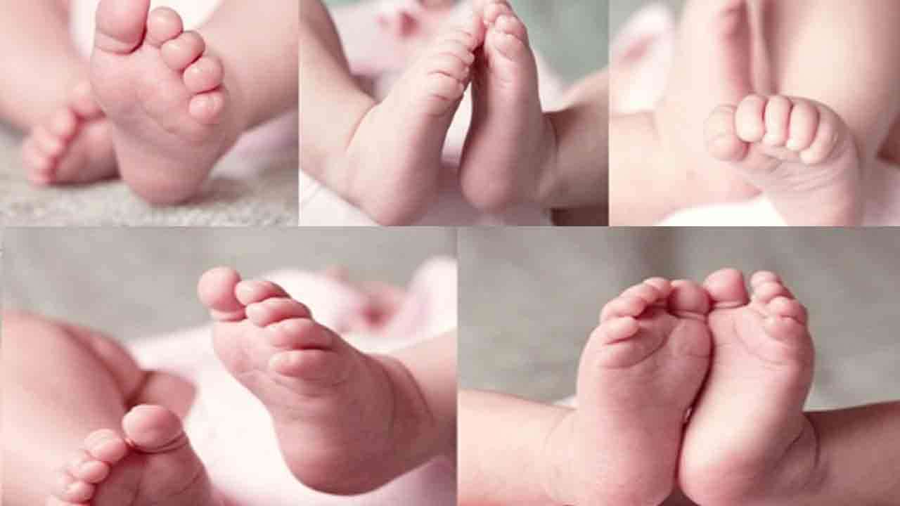 ஒரே தடவையில் பிறந்த 5 குழந்தைகள்