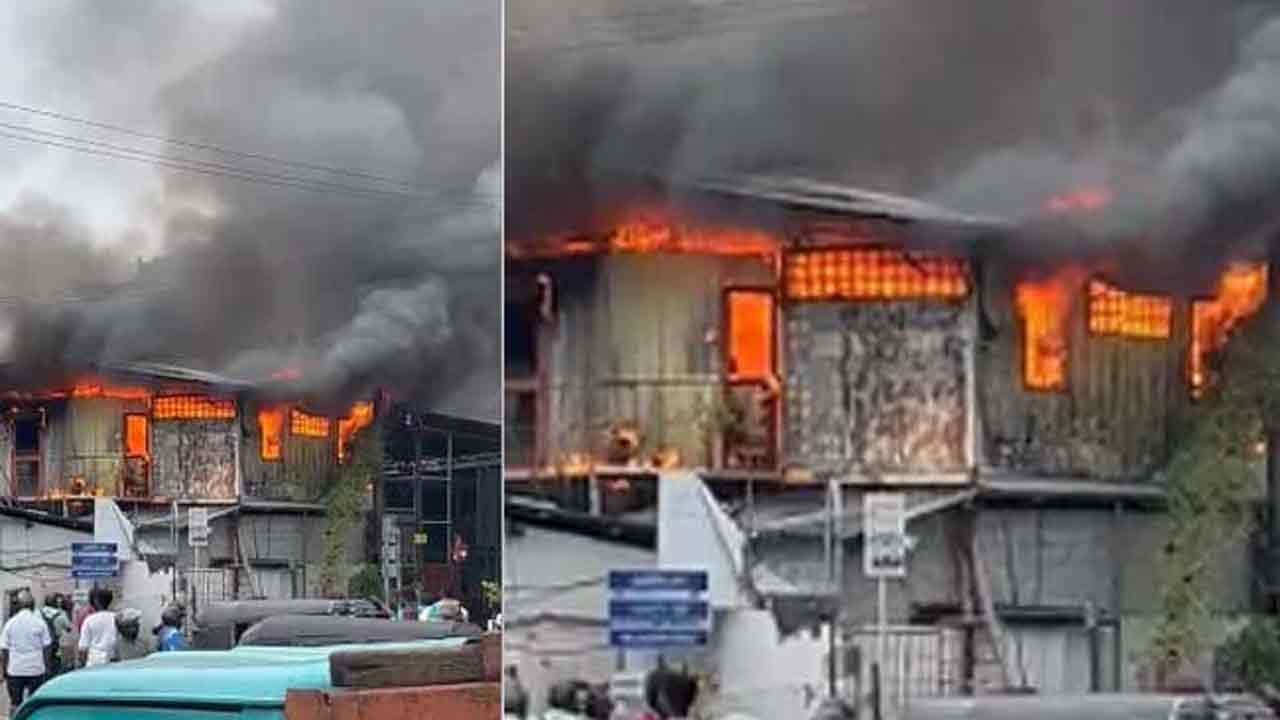 ராஜகிரியவில் தீ விபத்து 