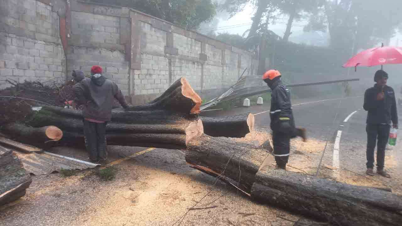 நுவரெலியா - பதுளை பிரதான வீதியில் போக்குவரத்து பாதிப்பு