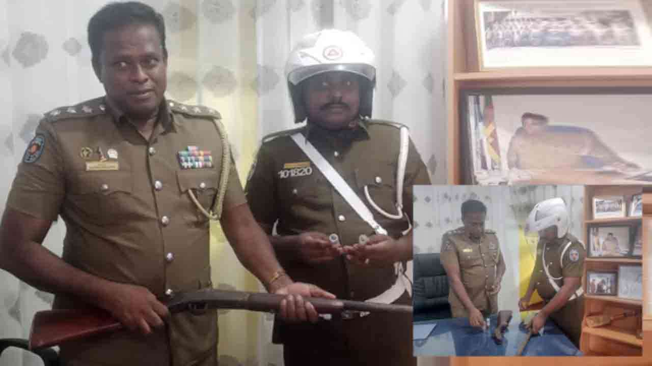 கைவிடப்பட்ட நிலையில் துப்பாக்கி கண்டுபிடிப்பு