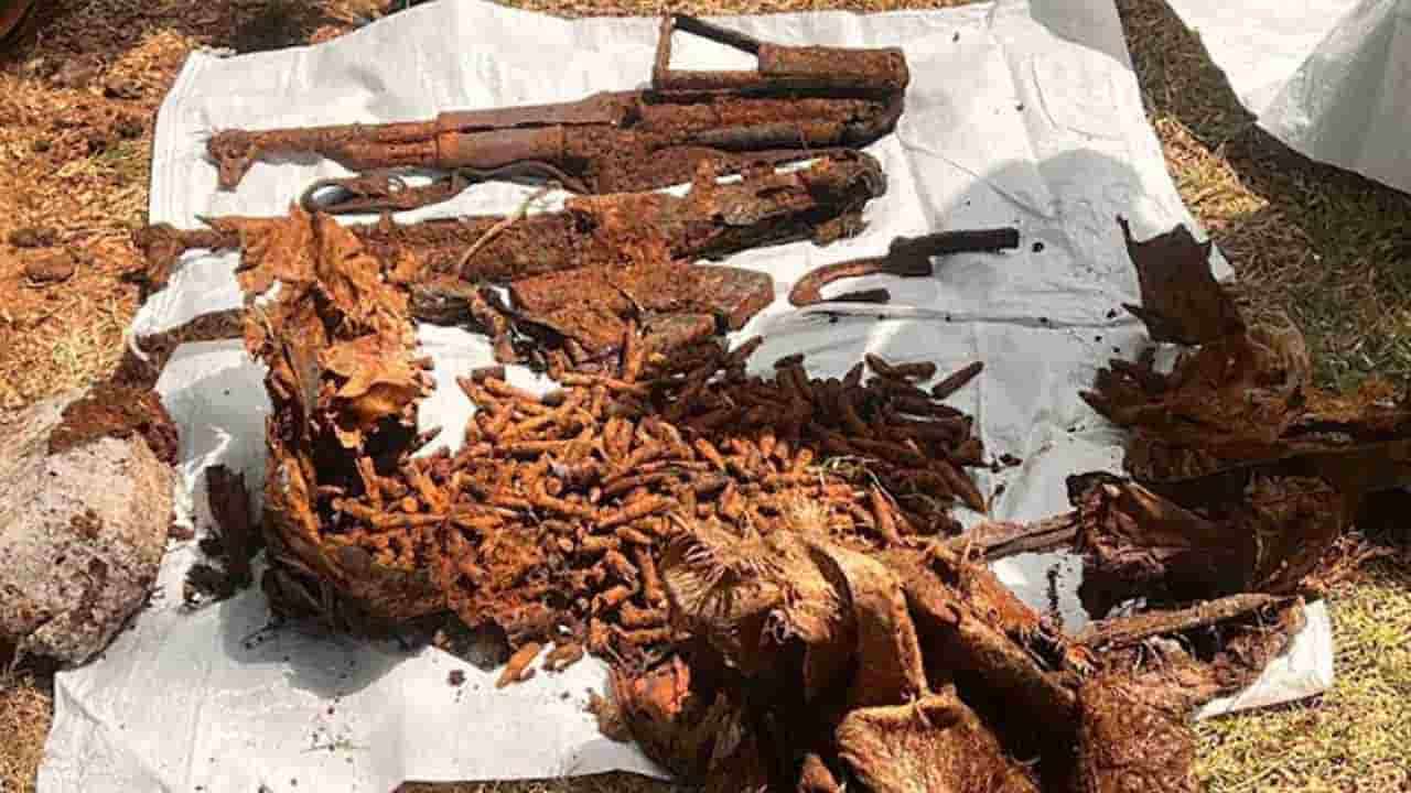 வவுனியாவில் இரு துப்பாக்கிகளுடன் 450இற்கு மேற்பட்ட ரவைகள் மீட்பு