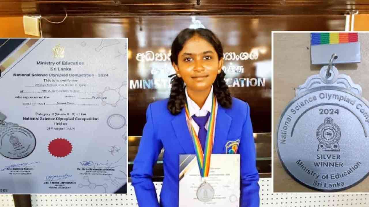 தேசிய விஞ்ஞான ஒலிம்பியாட் போட்டியில் மன்னார் மாணவி வரலாற்று சாதனை!