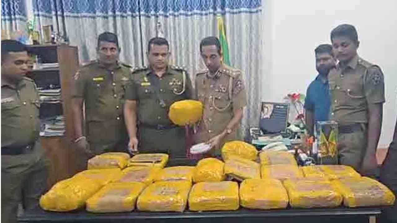 வத்தளையில் சிக்கிய 2 கோடிக்கும் அதிக பெறுமதியுடைய கேரள கஞ்சா!