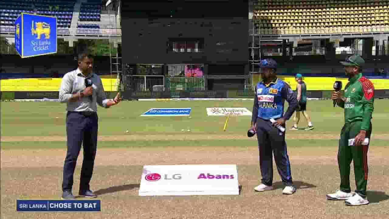 இலங்கை அணி நாணய சுழற்சியில் வெற்றி