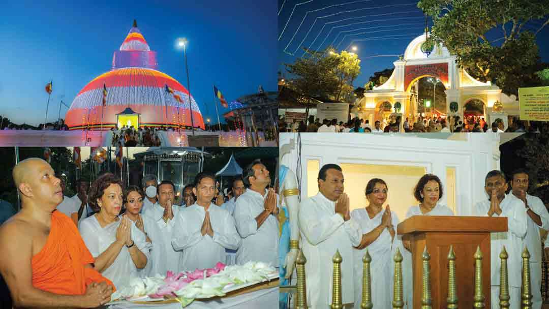 24ஆவது வருடமாக கதிர்காமம் கிரி வெஹெர மற்றும் ருஹுணு மகா கதிர்காம தேவாலயத்தை ஒளியூட்டும் சுதேசி கொஹொம்ப