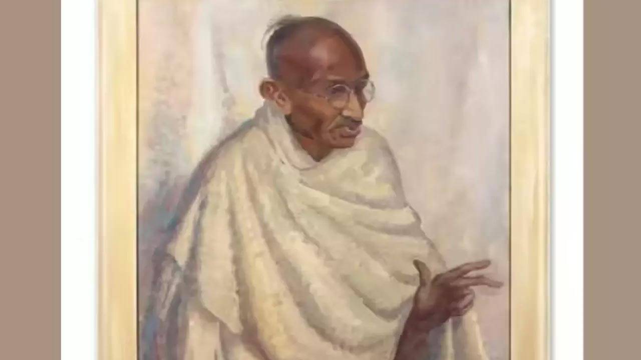 இங்கிலாந்தில் மகாத்மா காந்தியின் ஓவியம் 1.7 கோடி ரூபாவுக்கு ஏலம்