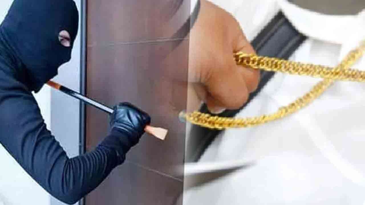 தூங்கிக் கொண்டிருந்த பெண்ணின் தங்கச் சங்கிலி கொள்ளை