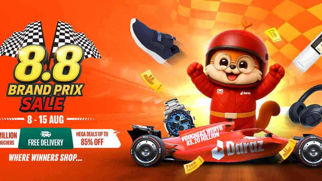 Daraz Sri Lanka நிறுவனம் 8.8 Brand Prix Sale ஊக்குவிப்பு மூலமாக சேமிப்புக்களை விரைவுபடுத்துகின்றது