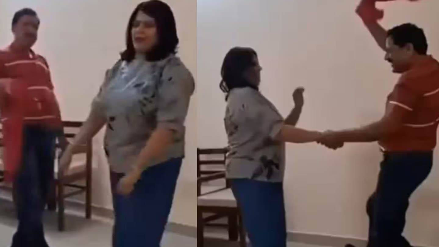 அலுவலக நேரத்தில் ஆடி பாடிய கல்வித்துறை அதிகாரி 