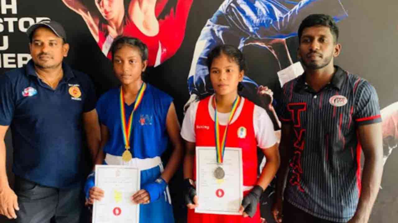 தேசிய குத்துச்சண்டைப் போட்டியில் மாணவிகள் சாதனை!