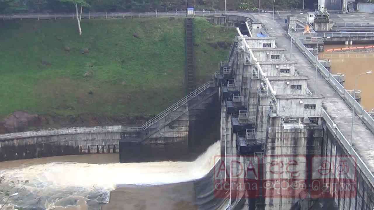 மேல் கொத்மலை நீர்த்தேக்கத்தின் வான் கதவு திறப்பு!