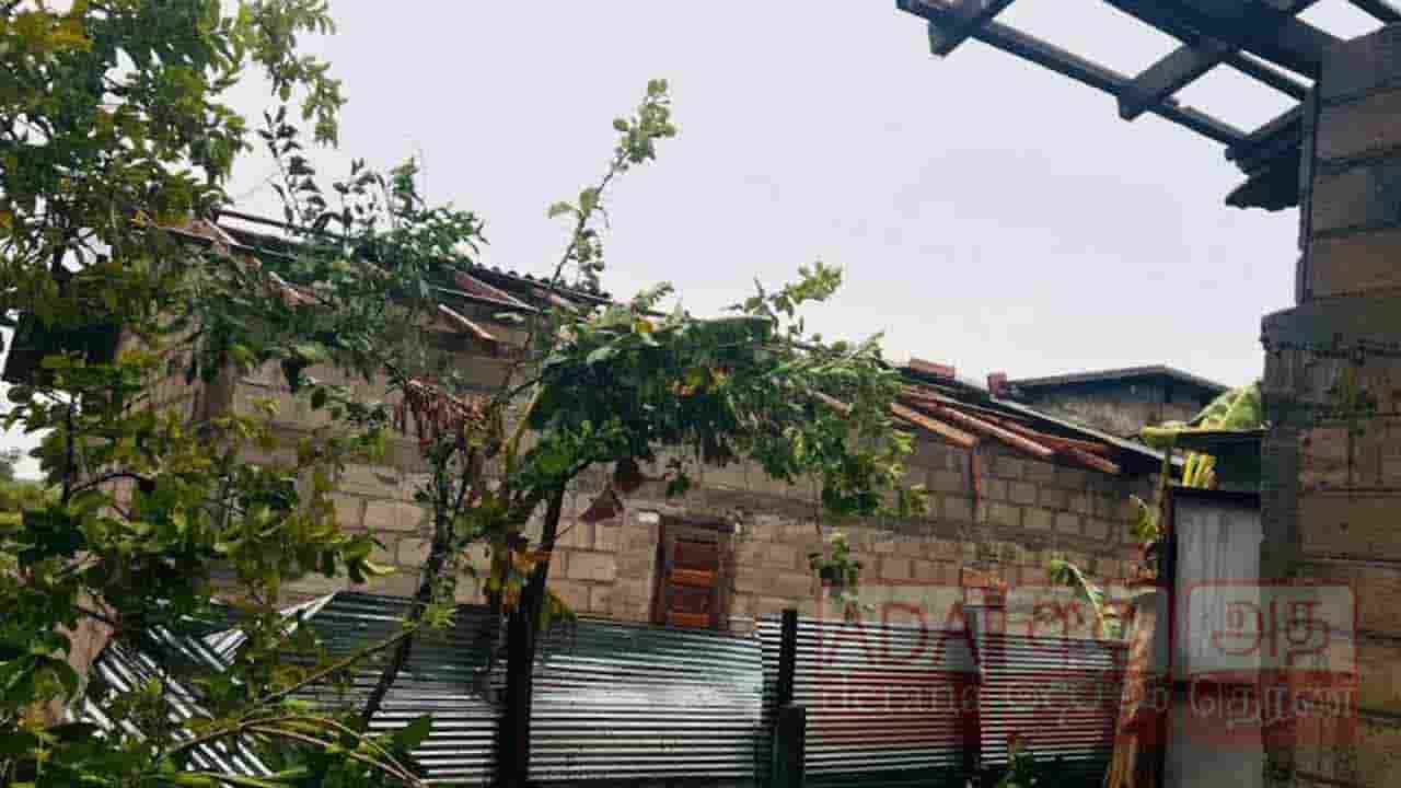 மட்டக்களப்பில் மழை காரணமாக பல இடங்களில் வீடுகள் சேதம்!