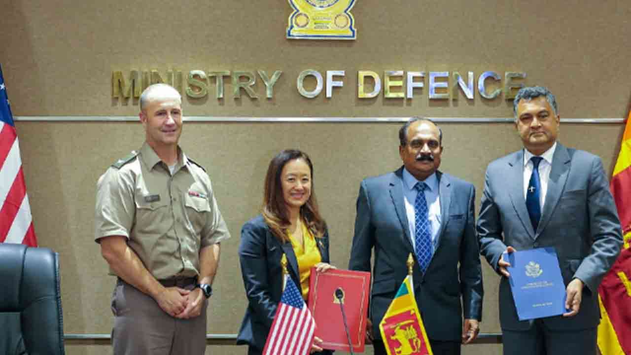  இலங்கை - அமெரிக்கா புரிந்துணர்வு ஒப்பந்தம் ஒன்றில் கைச்சாத்து