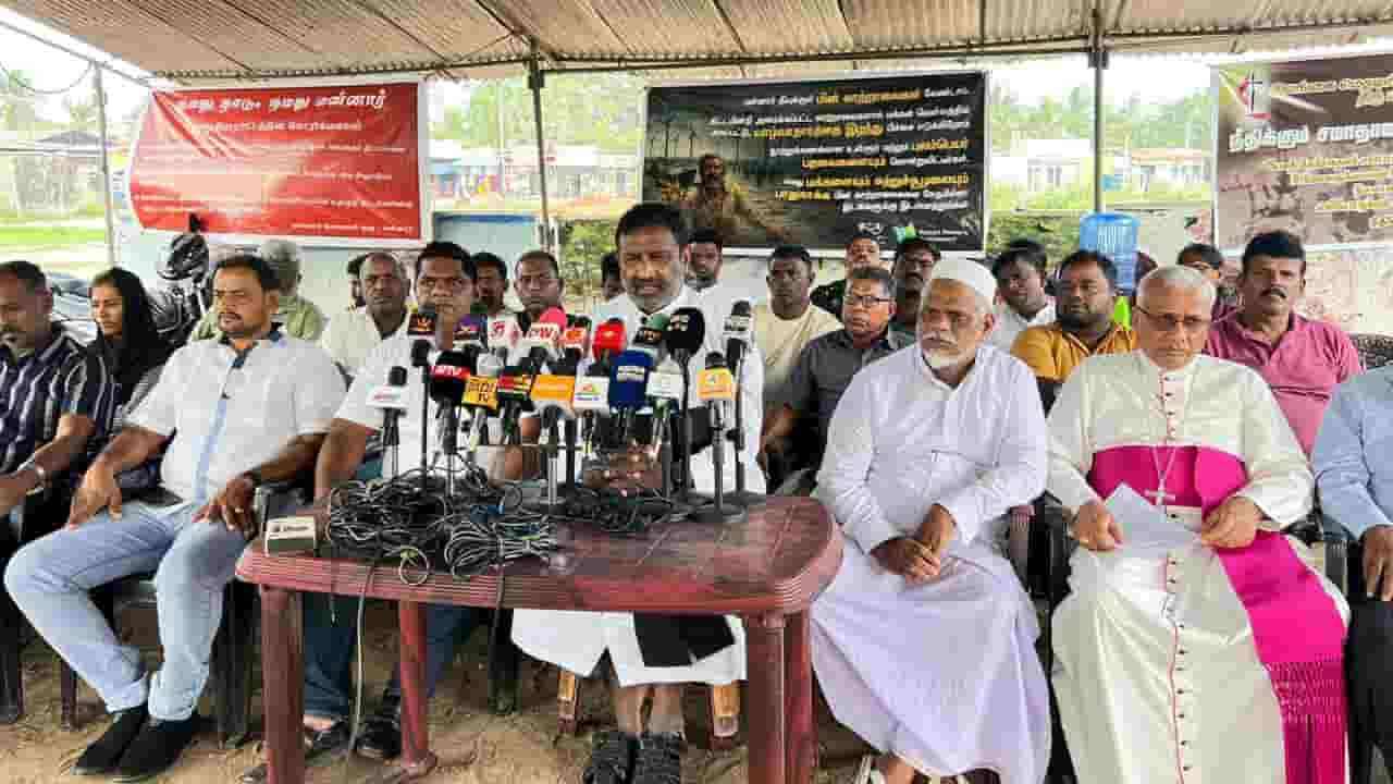  மன்னார் காற்றாலை மின் திட்டத்திற்கு எதிரான போராட்டம் நிறைவு