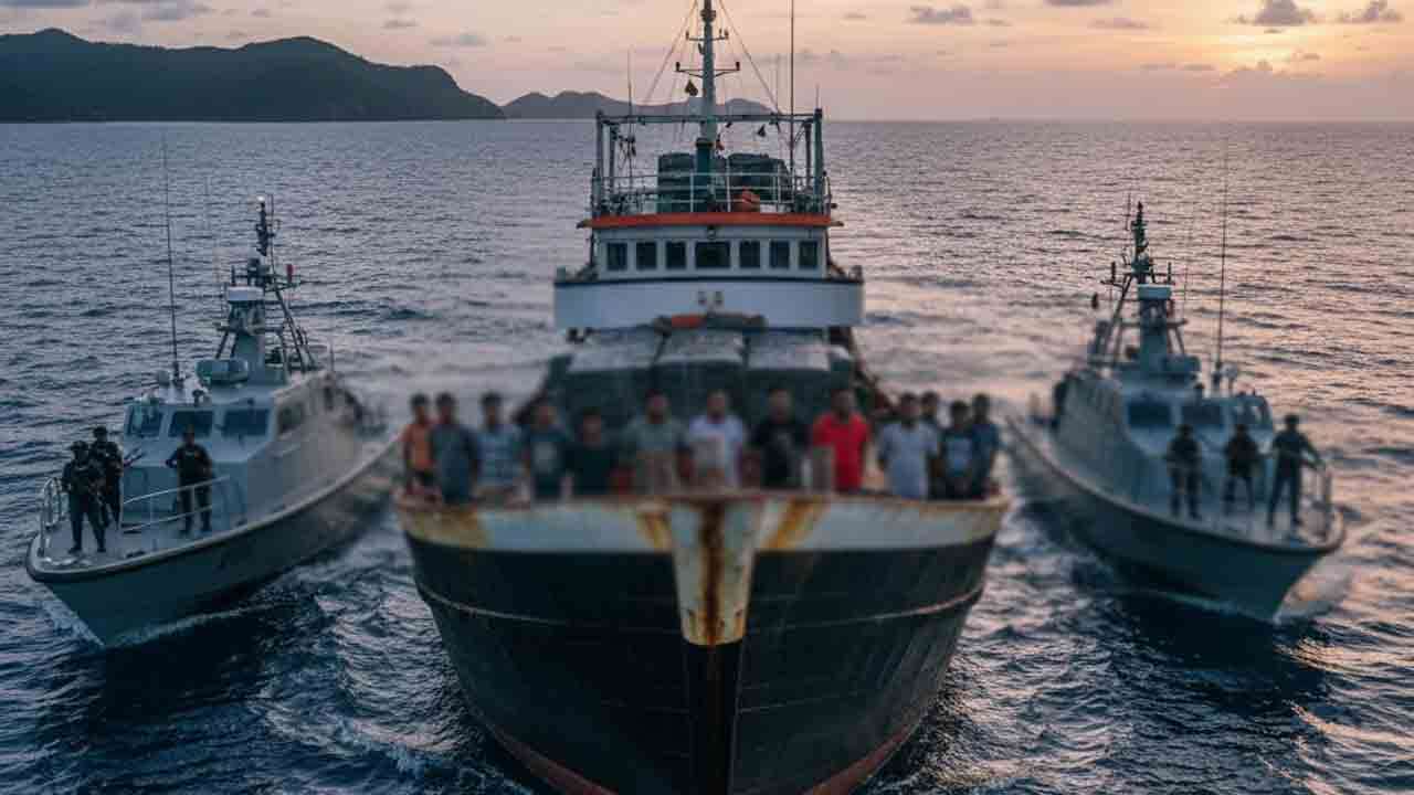 போதைப்பொருள் படகுடன் 6 பேர் கைது