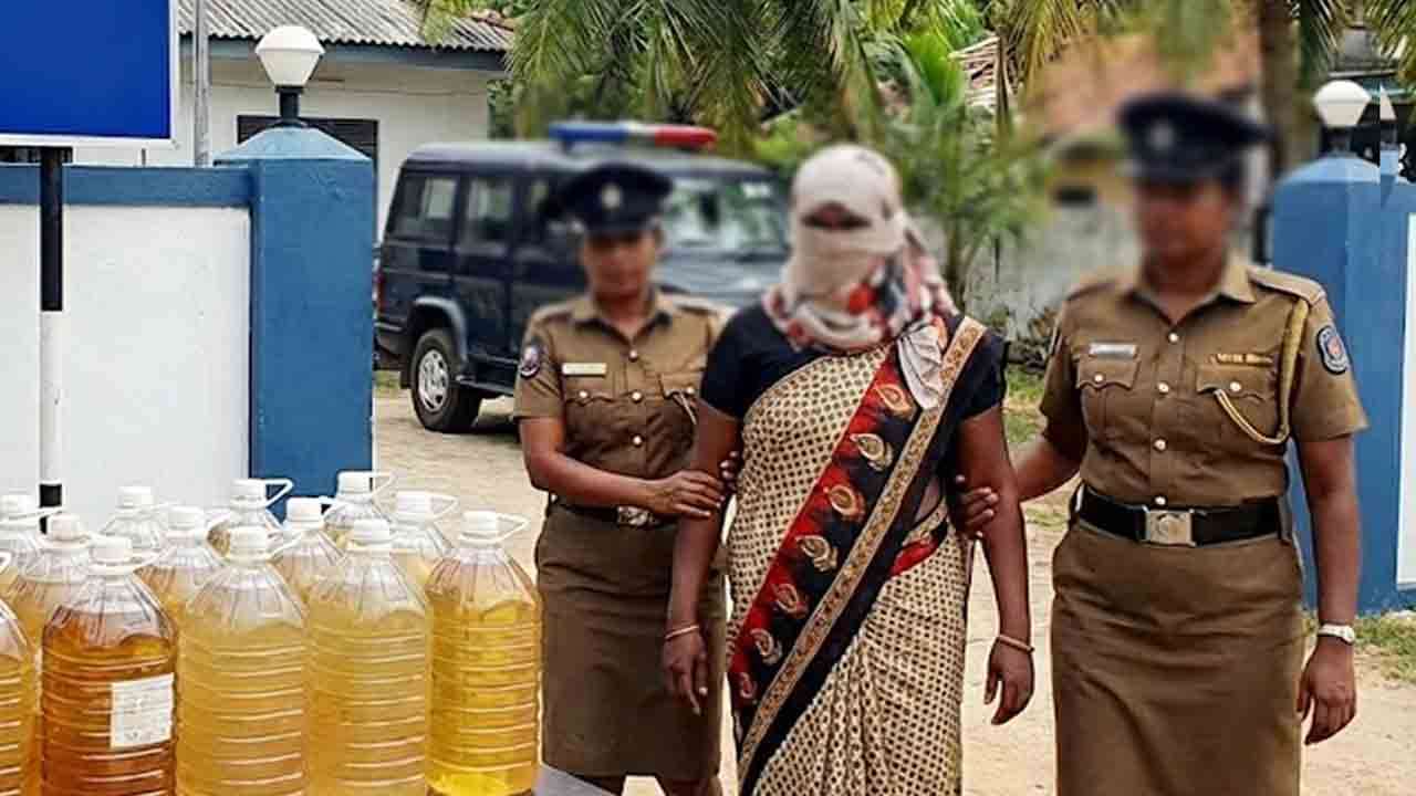 யாழில் சட்டவிரோத மதுபானத்துடன் பெண் கைது!