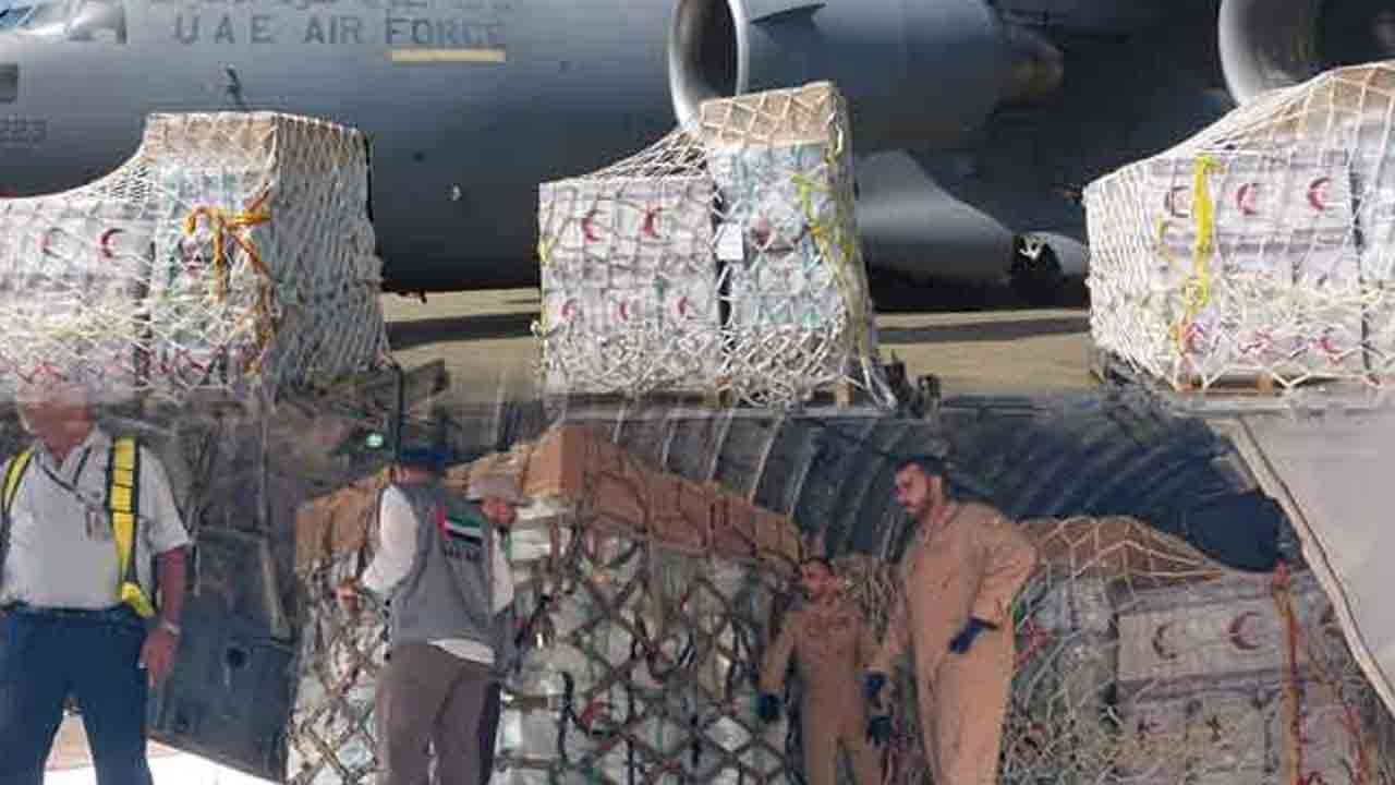 UAE இருந்து நிவாரணப் பொருட்களுடன் மேலும் 2 விமானங்கள்
