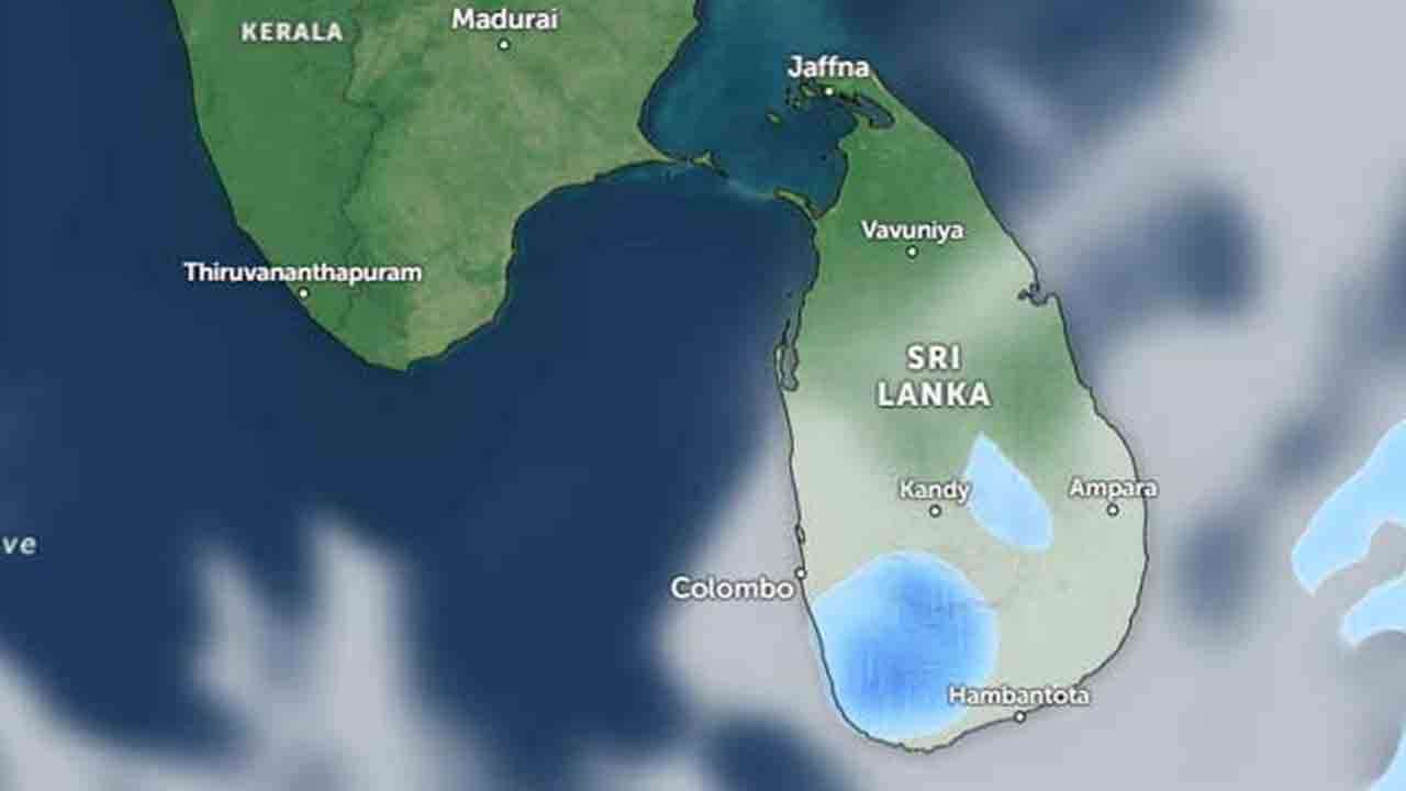 அடுத்து வரும் மணித்தியாலங்களுக்கான வானிலை அறிவிப்பு