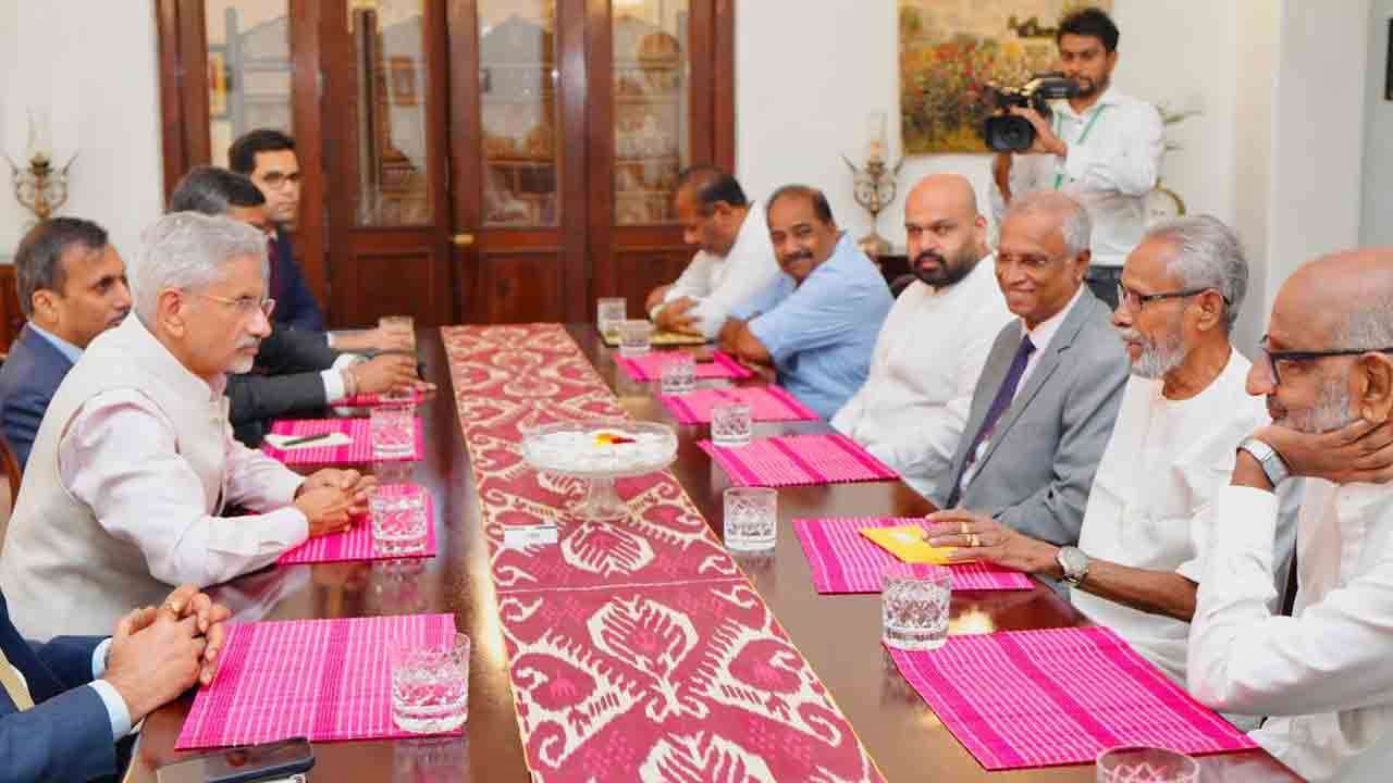 வடக்கு, கிழக்கு மற்றும் மலையக தமிழ் தலைவர்களுடன் ஜெய்சங்கர் சந்திப்பு