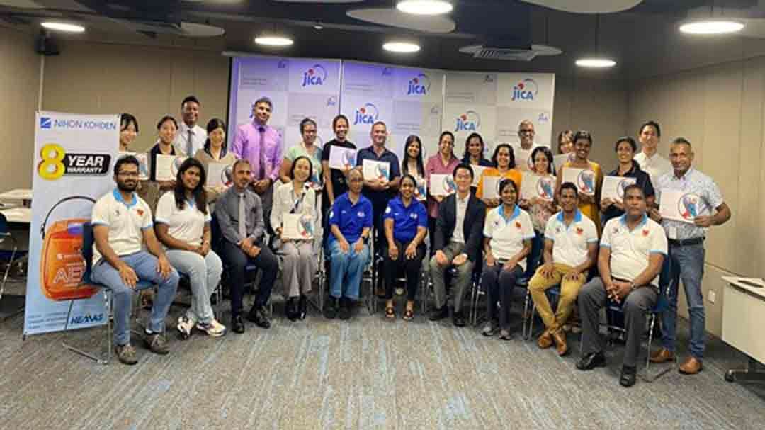 Nihon Kohden இனால் JICA ஸ்ரீ லங்காவிற்கு உயிர் காக்கும் திறன்கள் பயிற்சியை வழங்கியது