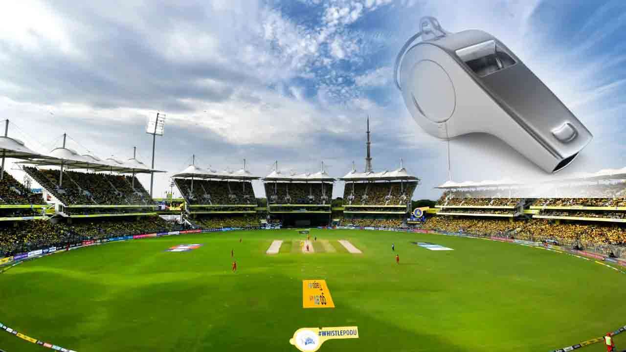 சென்னை மைதானத்தில் விசிலுக்கு தடை