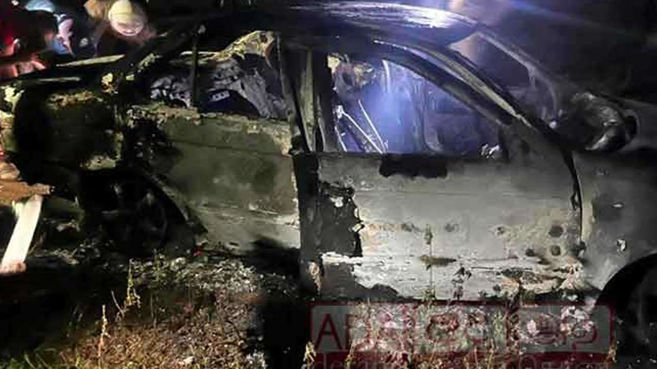 அக்குரேகொட கொலைக்காக பயன்படுத்தப்பட்ட கார் எரிந்த நிலையில் மீட்பு