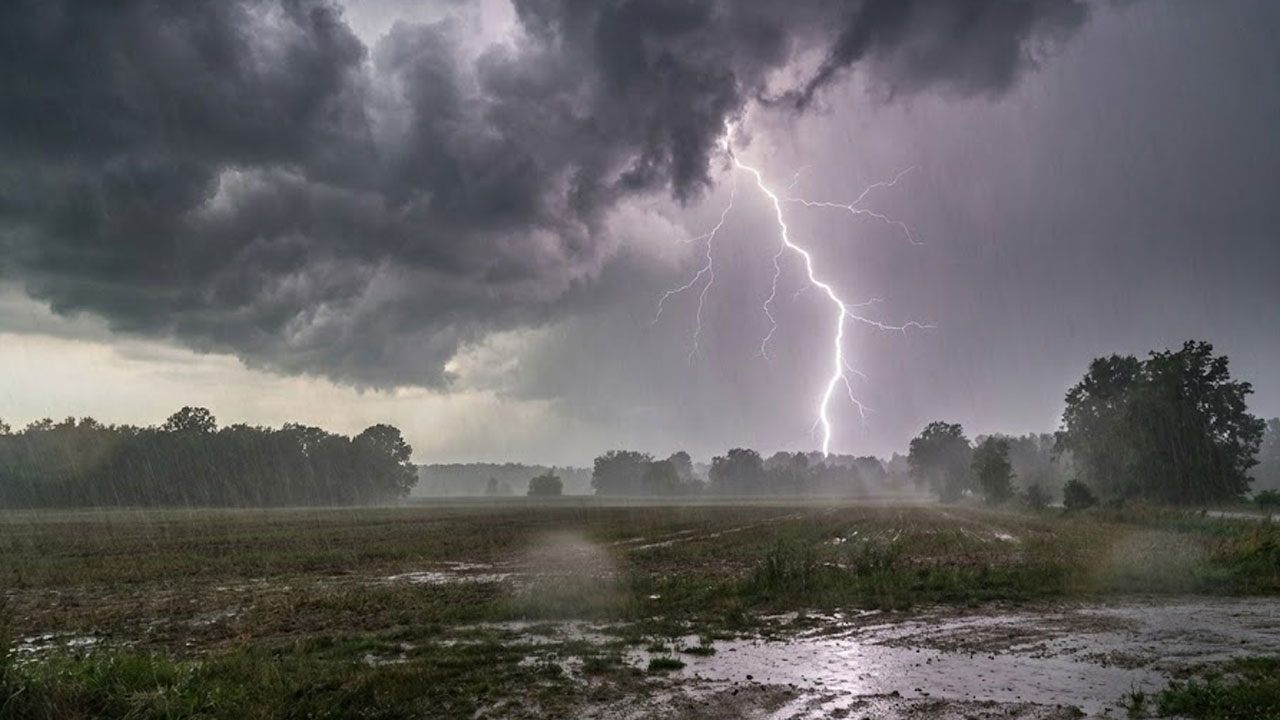 நாட்டின் பல பகுதிகளில் இடியுடன் கூடிய மழை