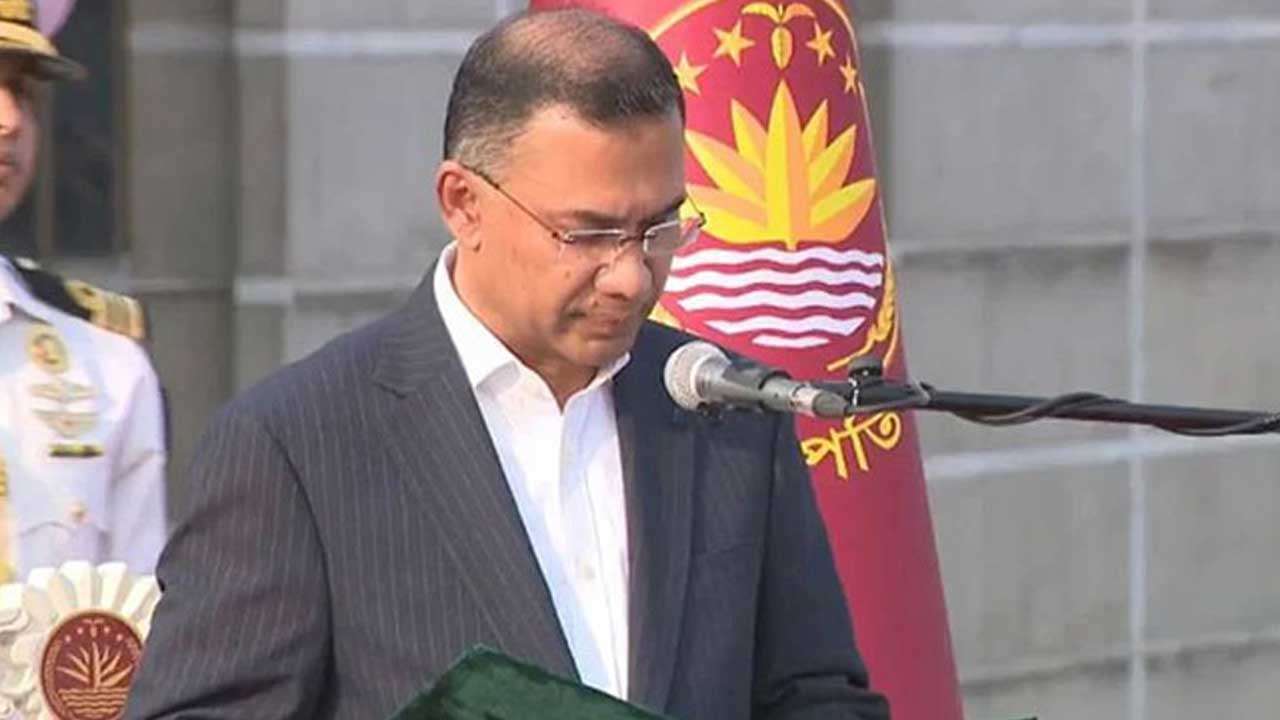 பங்களாதேஷின் புதிய பிரதமராக தாரிக் ரஹ்மான் பதவியேற்பு