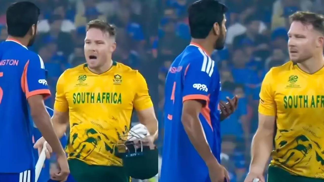 மைதானத்தில் மோதிக்கொண்ட வாஷிங்டன் - மில்லர்!