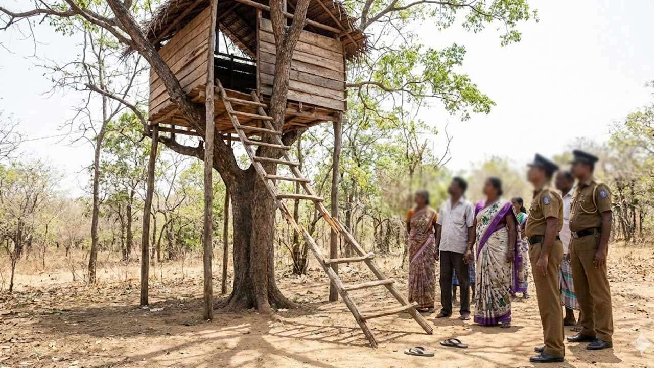 மரக்குடிலுக்கு ஏறியபோது ஏணி முறிந்து விழுந்ததில் ஒருவர் பலி!